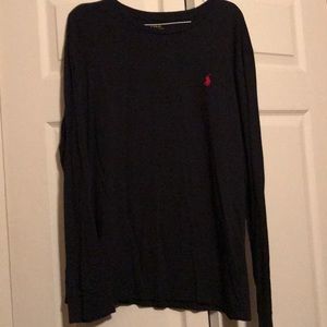 Men’s black polo shirt